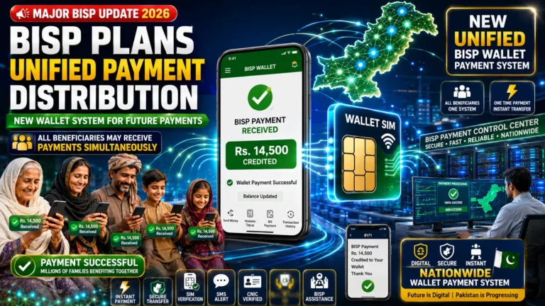 BISP Plans Unified Payment Distribution Through New Wallet System