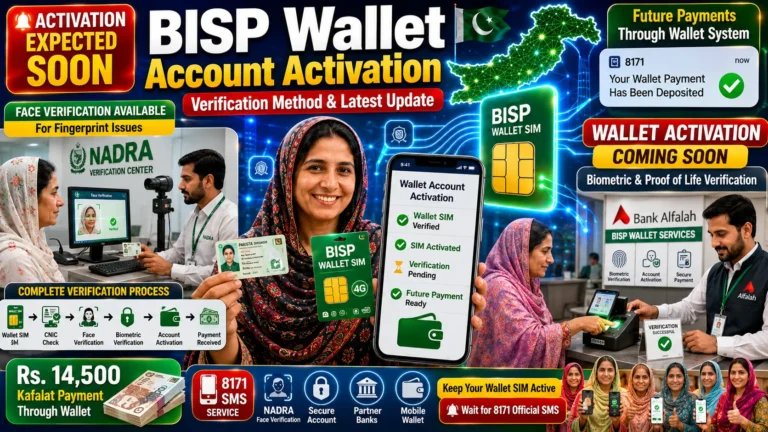 BISP Wallet Account Activation and Verification